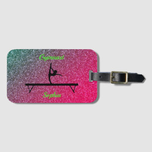 Étiquette À Bagage Poutre de Gymnastique Pastèque Étincelle