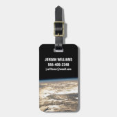 Étiquette À Bagage Poutres De Soleil Au Large De L'Océan Atlantique (Devant Vertical)