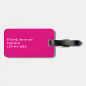 Étiquette À Bagage Pouvez-Vous Me Voir Maintenant ? Rose drôle