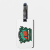 Étiquette À Bagage Powderhorn Wilderness Colorado Camping (Dos Vertical)