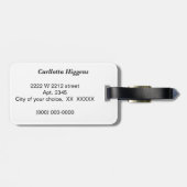 Étiquette À Bagage Ppers piment (Dos horizontal)