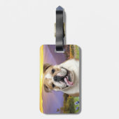 Étiquette À Bagage Pré de bouledogue (Dos Vertical)