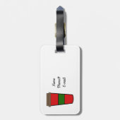 Étiquette À Bagage Premier café (Dos Vertical)