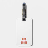 Étiquette À Bagage Première étiquette de bagage de violons (Dos Vertical)