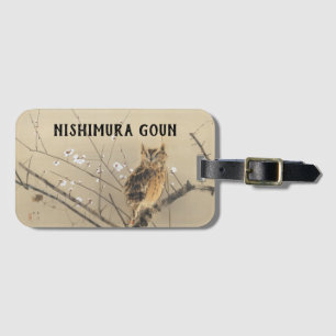 Étiquette À Bagage Premières fleurs de prunier par Nishimura Goun, Hi