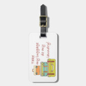 Étiquette À Bagage Prenez mon bagage (Devant Vertical)