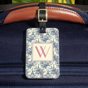 Étiquette À Bagage Preppy Parisian Toile Monogram