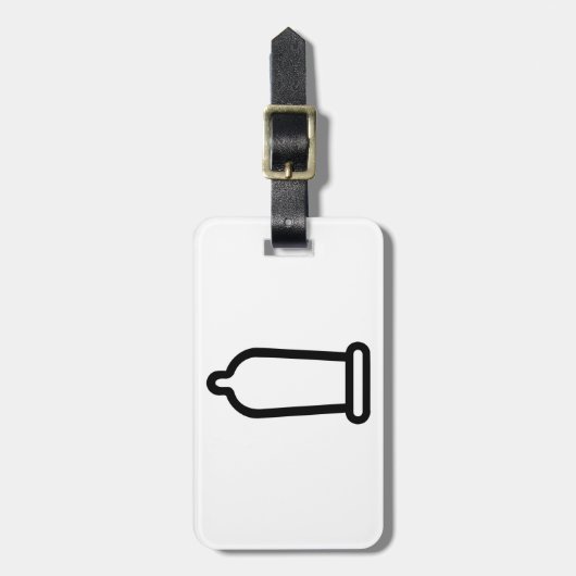 Étiquette À Bagage Préservatif (Devant Vertical)