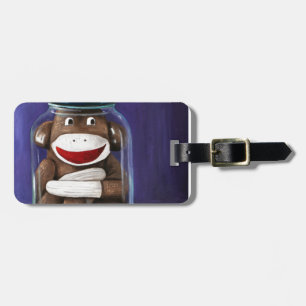 Étiquette À Bagage Préservation de l'enfance avec le singe de
