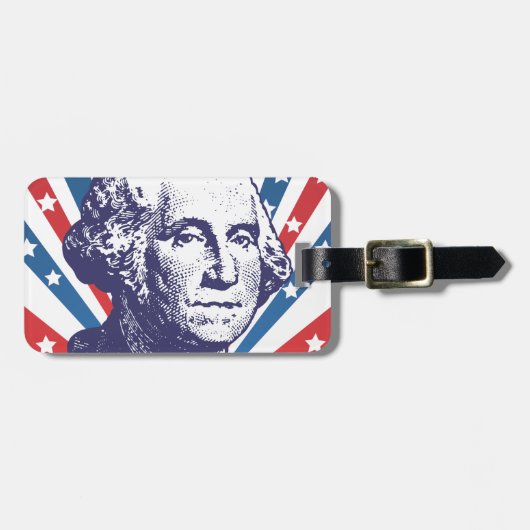 Étiquette À Bagage président George Washington (Devant horizontal)