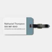 Étiquette À Bagage Prêt pour le Yoga ? - Le Lotus Blanc (Dos horizontal)