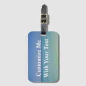 Étiquette À Bagage Pretty Ocean Custom Beach Trip (Devant Vertical)