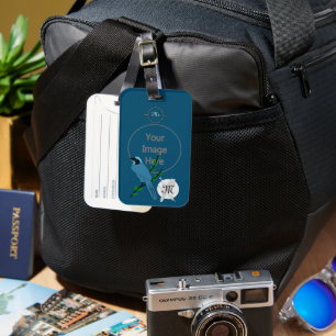 Étiquette À Bagage Pretty Turquoise