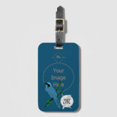 Étiquette À Bagage Pretty Turquoise (Devant Vertical)