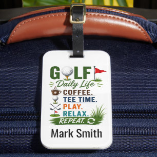 Étiquette À Bagage Prévisions quotidiennes de golf pour golfeur