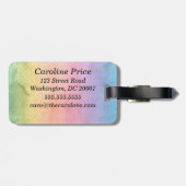 Étiquette À Bagage Prière de vers de bible d'arc-en-ciel de 6h18 (Dos horizontal)