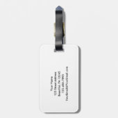 Étiquette À Bagage PRIÈRE GUERRIÈRE Citation chrétienne et croix (Dos Vertical)