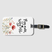 Étiquette À Bagage Priez Plus Inquiète Moins Inspirationnelle Citatio (Devant Horizontal)