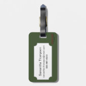 Étiquette À Bagage Primevère (primevère Aucalis) (Dos Vertical)