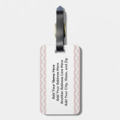 Étiquette À Bagage Princesse Big Soeur Cheveux Brown (Dos Vertical)