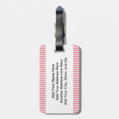 Étiquette À Bagage Princesse de brune (Dos Vertical)