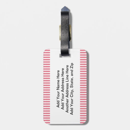 Étiquette À Bagage Princesse de brune (Dos Vertical)