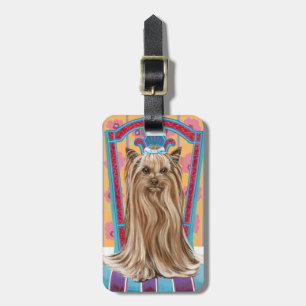 Étiquette À Bagage Princesse de la Couronne Yorkie