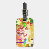 Étiquette À Bagage Princesse de papillon (Devant Vertical)