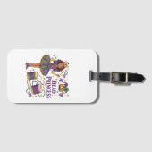 Étiquette À Bagage Princesse de Perles - Mardi Gras (Devant Horizontal)