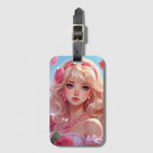 Étiquette À Bagage princesse des fleurs (Devant Vertical)