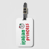 Étiquette À Bagage Princesse Italienne - Ours À Main Mignonne (Devant Vertical)