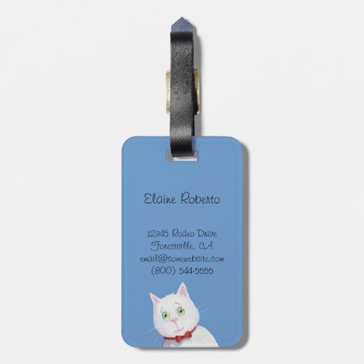 Étiquette À Bagage Princesse Luggage Tag (Dos Vertical)