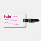 Étiquette À Bagage Princesse Tag de polo (Devant horizontal)