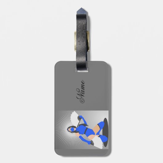 Étiquette À Bagage Princesse Thunder_Cove, guerrière masquée (Dos Vertical)