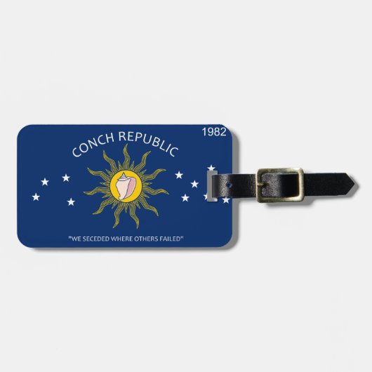 ÉTIQUETTE À BAGAGE PRINCIPAL OUEST - RÉPUBLIQUE CONCH, FL (Devant horizontal)