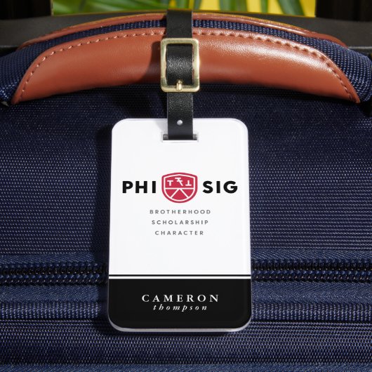 Étiquette À Bagage Principes Phi Sigma Kappa (Insitu Rectoal 2)