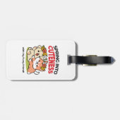 Étiquette À Bagage Printemps dans la laideur - Illustration de chien (Dos horizontal)