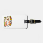 Étiquette À Bagage Printemps dans la laideur - Illustration de chien  (Devant horizontal)