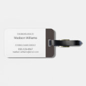 Étiquette À Bagage Printemps - Renard arctique (Dos horizontal)