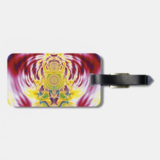 Étiquette À Bagage Printemps rouge (Dos horizontal)