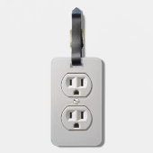 Étiquette À Bagage Prise électrique à brancher (Dos Vertical)