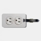 Étiquette À Bagage Prise électrique à brancher (Dos horizontal)