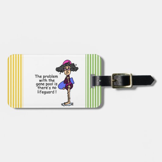 Étiquette À Bagage Problème avec le pool de gènes (Devant horizontal)