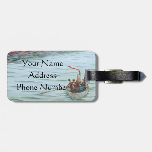 Étiquette À Bagage Procès de mer de RMS Titanic (Dos horizontal)