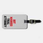 Étiquette À Bagage Procureur de première instance marié (Devant horizontal)