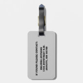 Étiquette À Bagage Procureur de première instance marié (Dos Vertical)