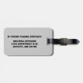 Étiquette À Bagage Procureur de première instance marié (Dos horizontal)