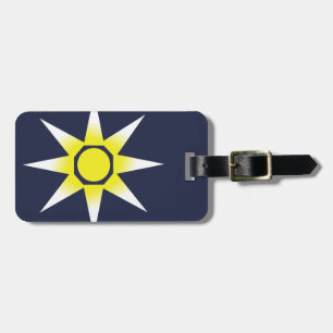 Étiquette À Bagage Produit de soleil de magie blanche jaune