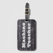 Étiquette À Bagage Professeur de machine (Devant Vertical)