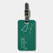 Étiquette À Bagage professeur de mathématiques algebra geek (Devant Vertical)
